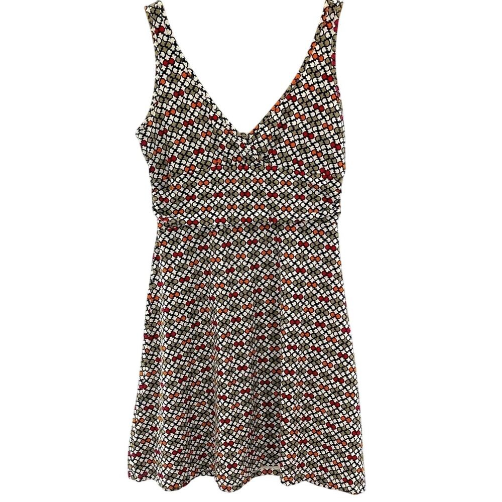 Patagonia Margot Organic Cotton Geometric Print Mini Dress Rockabilly Gorpcore M
